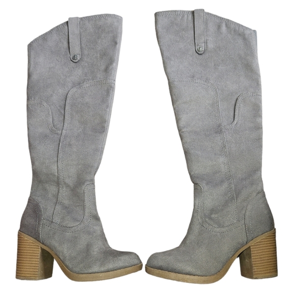SO Shoes - SO Zandra Tall Shaft Mini Heel Boots